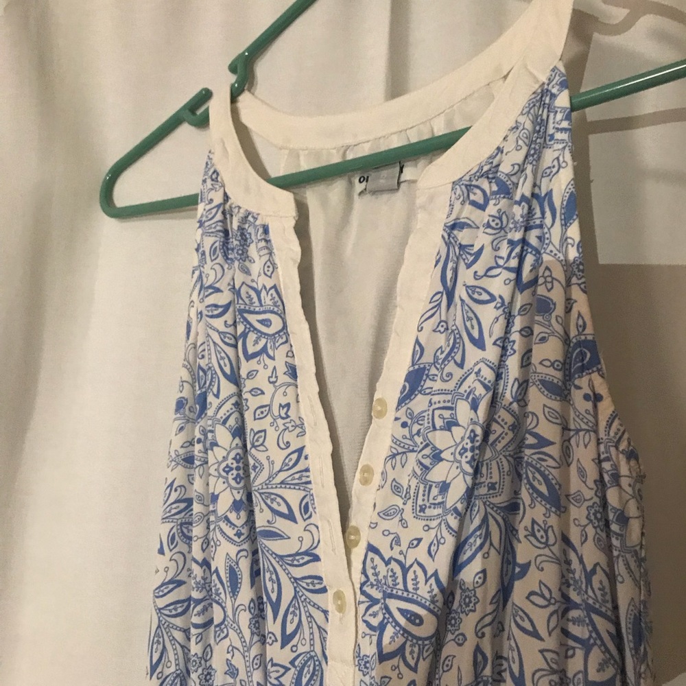 Cute blue and white maxi dress